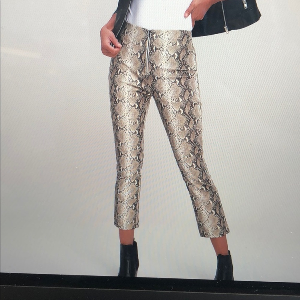 Snakeskin pants